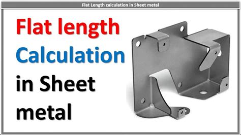 developed length sheet metal|sheet metal flat length.